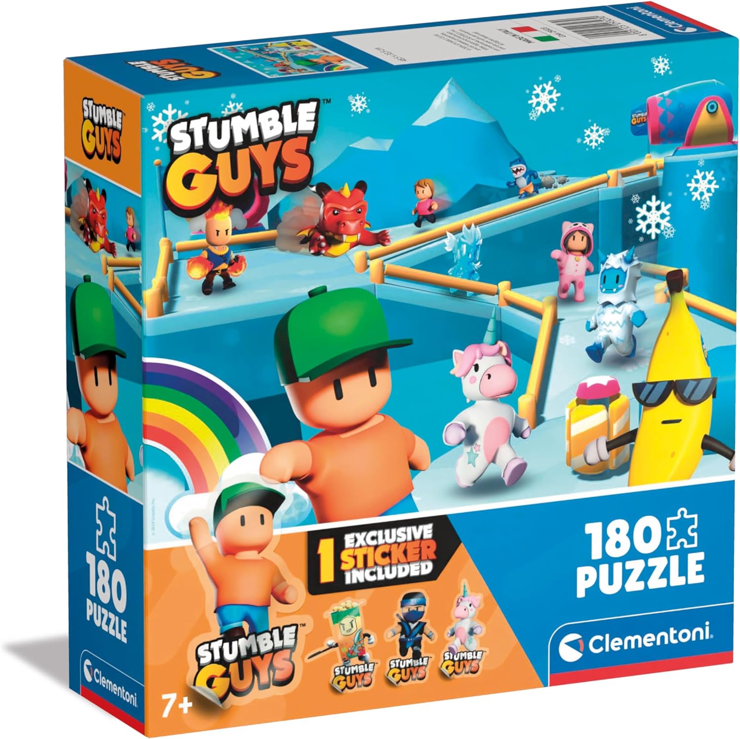 c4cf3b3722705ed36c6fc33be72c36a2 Clementoni Puzzle 180 pz. Stumble Guys Square Box 2 - immagine 1