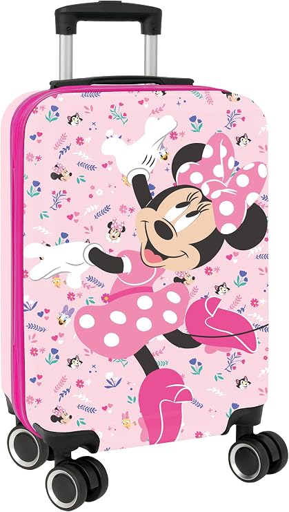 1e243cc83fd9a3375d74f2dea7bc3435 Trolley Viaggio 4 Ruote Minnie Mouse Twin Wheels - immagine 1