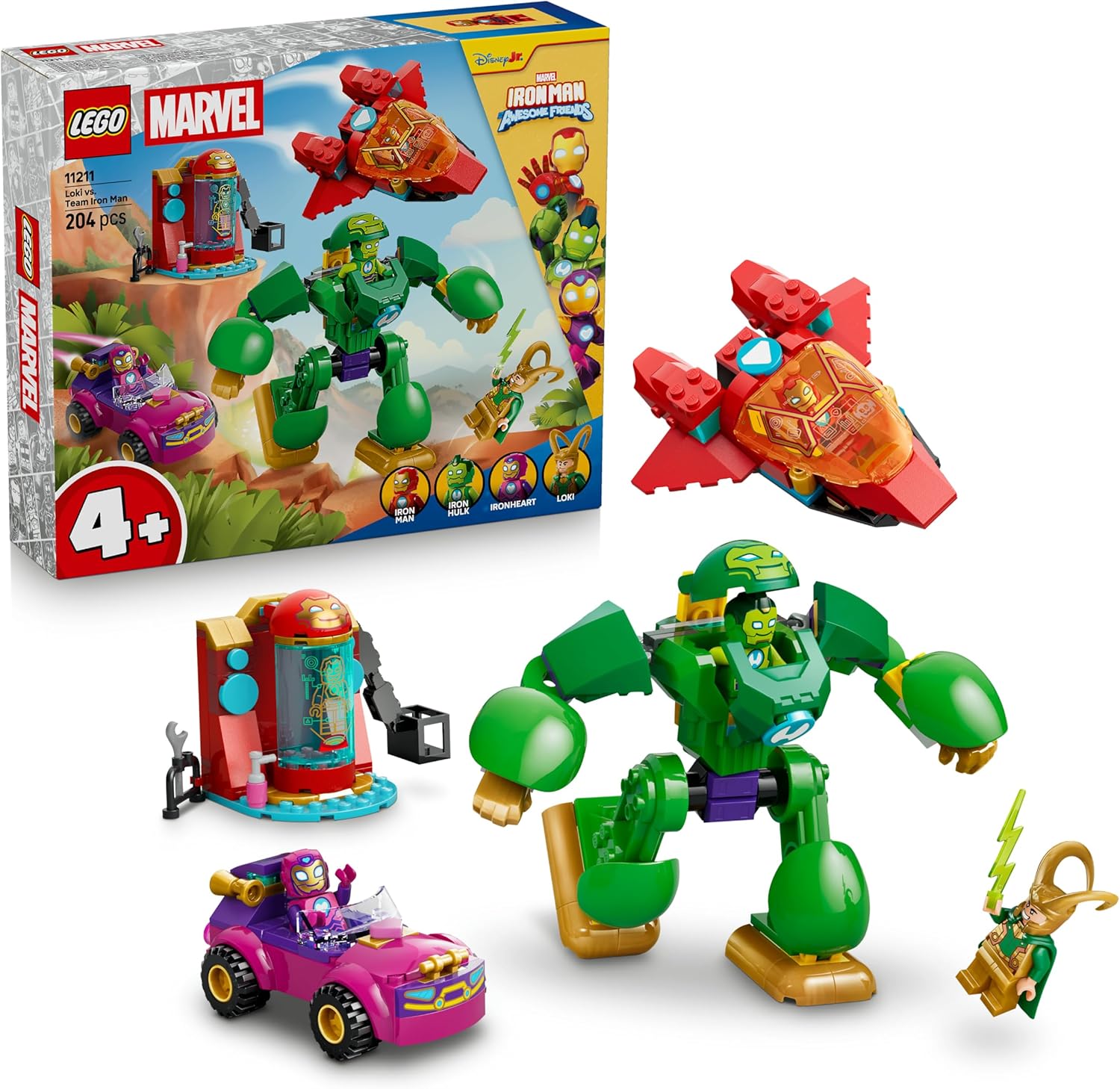 25ac12bdac315d8b2f9f590118a4c82e Lego 4plus Kids Gloves 2026 Loki vs. Team Iron Man - immagine 1