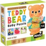 Headu Wooden Game Teddy Bear Baby Puzzle