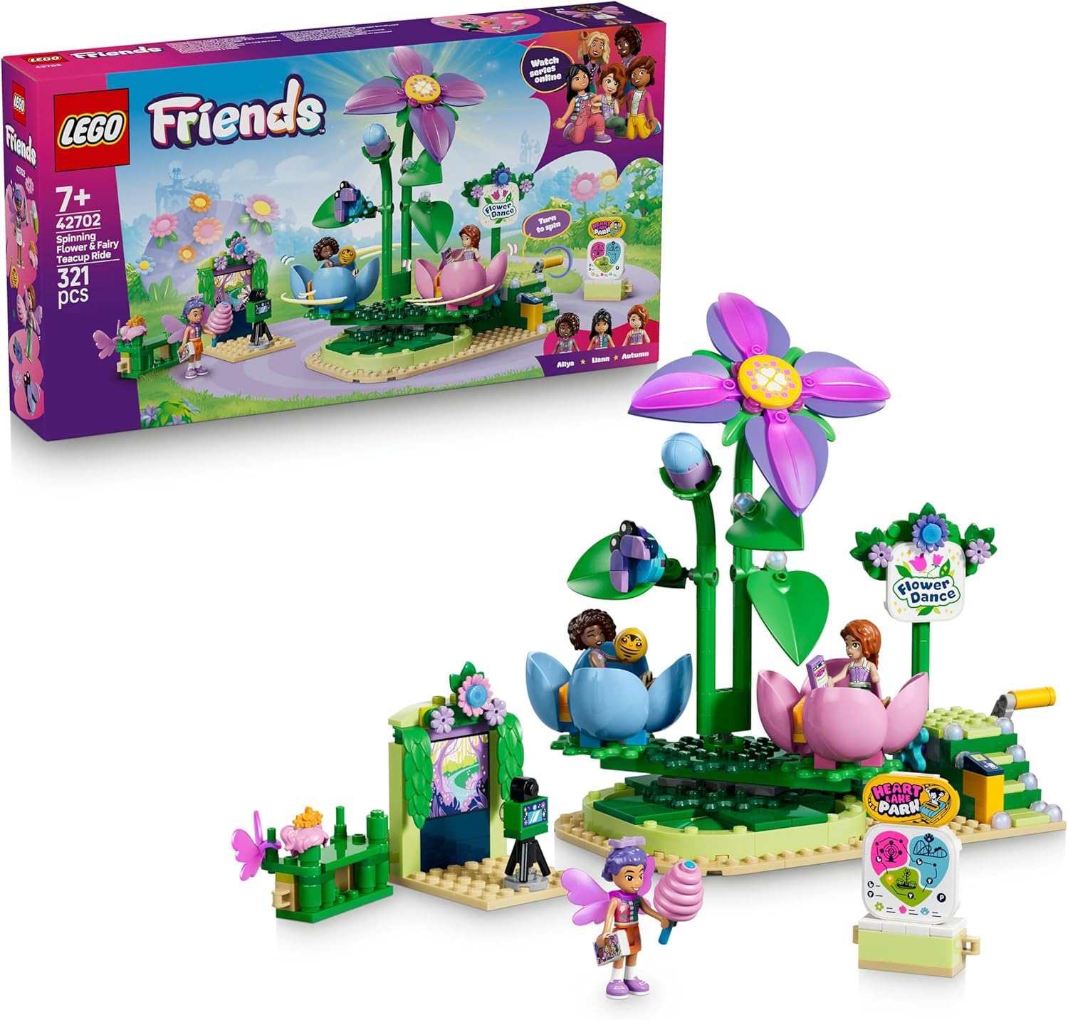 5b600f511c3e308a206b2551b741dd06 Lego Friends Giostra delle tazze da tè floreali - immagine 1