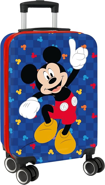 76894cb11f3d2faa129d71be6e4848fc Trolley Viaggio 4 ruote Mickey Mouse Twin Wheels - immagine 1