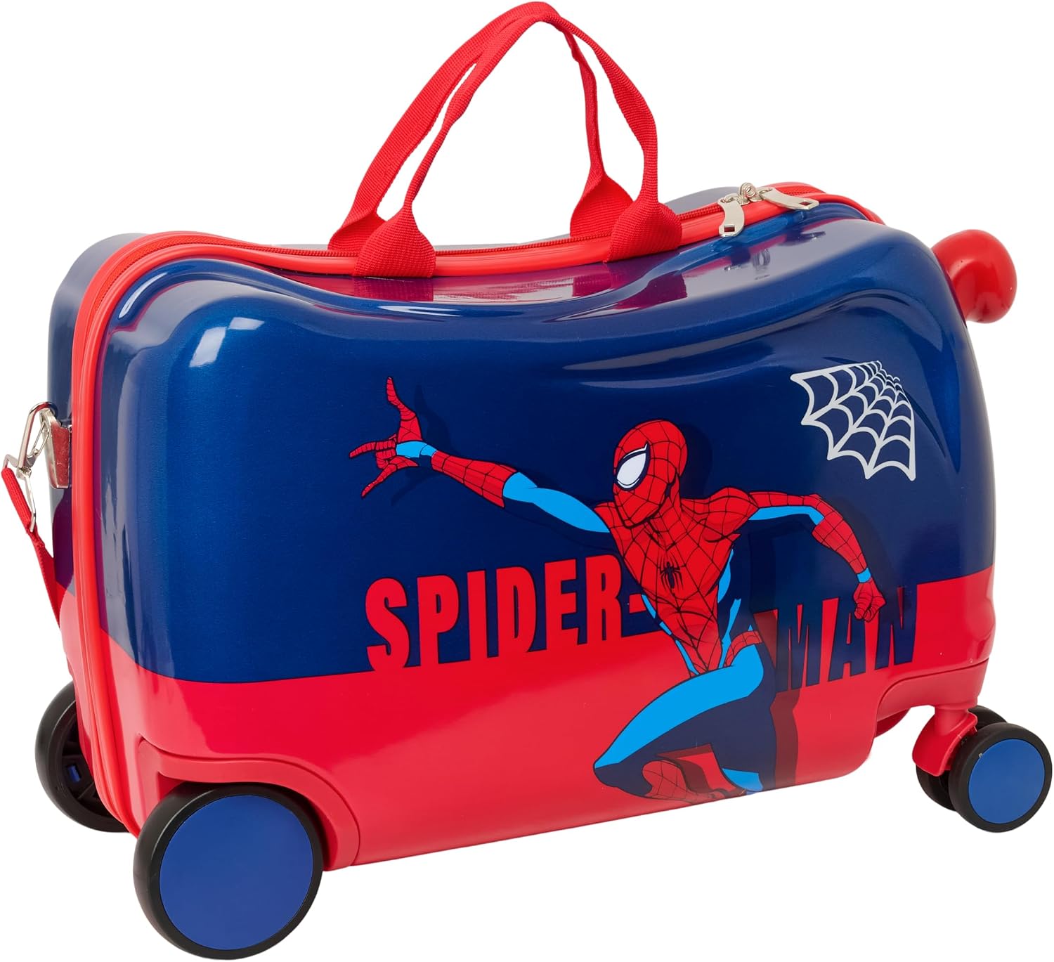 79fd6a7fb7cde8457a9bd47c3947e11c Valigia 4 ruote Spiderman - immagine 1