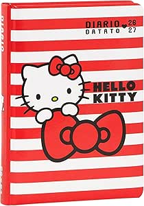 814991bb1981597c5085ad6b8d849b18 SUPERDIARIO STD DATATO STRIPES HELLO KITTY - immagine 1