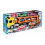 Rstoys Camion Bisarca a Frizione cn 4 Auto in metallo