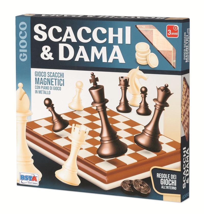 dc0f2233658cda66c209cc18ecabccc2 Rstoys Scacchi, Dama Medio Magnetico Richiudibile - immagine 1