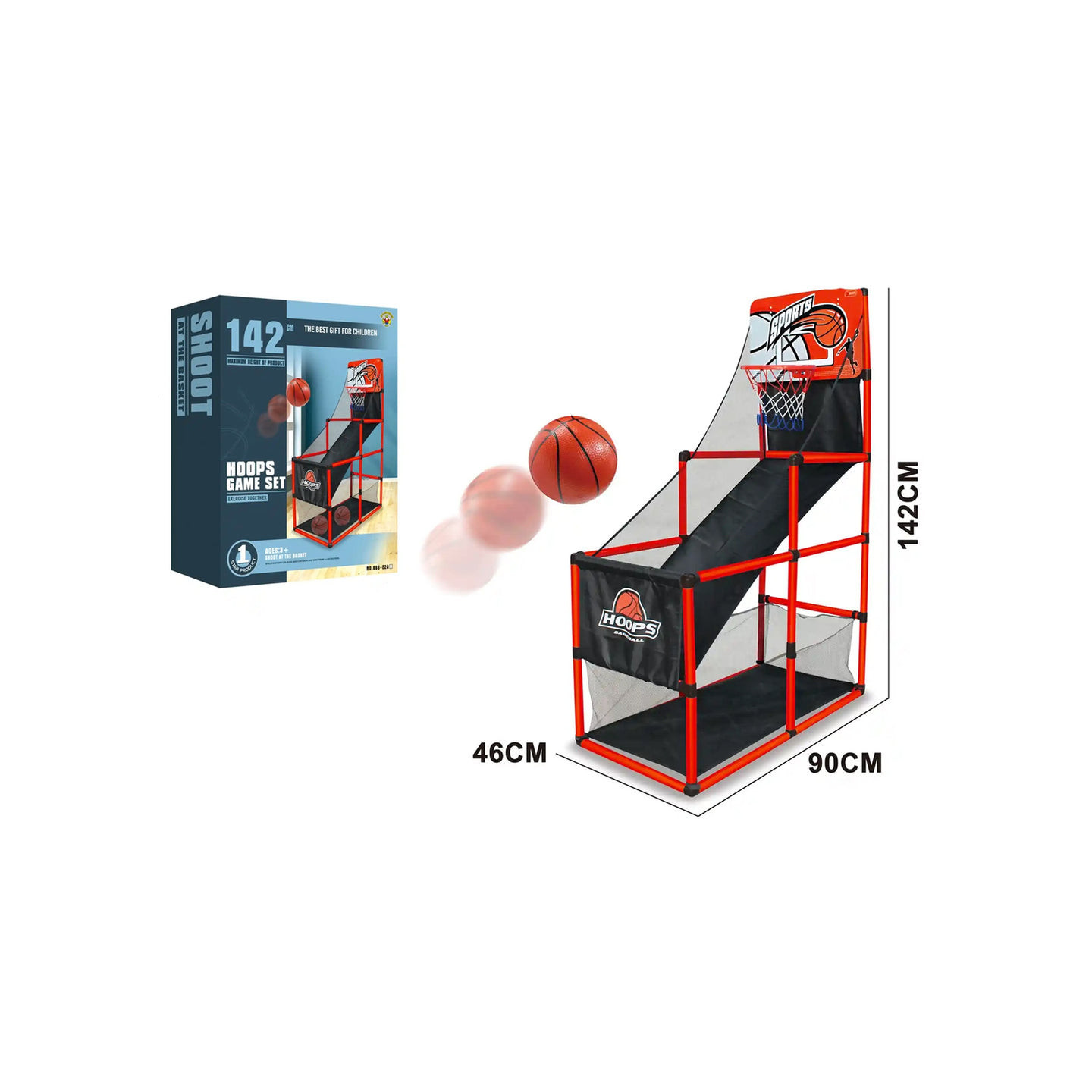 dcee69f64129c78a49e0c903c6a59523 Basket Sfida Canestro 142 cm - immagine 1