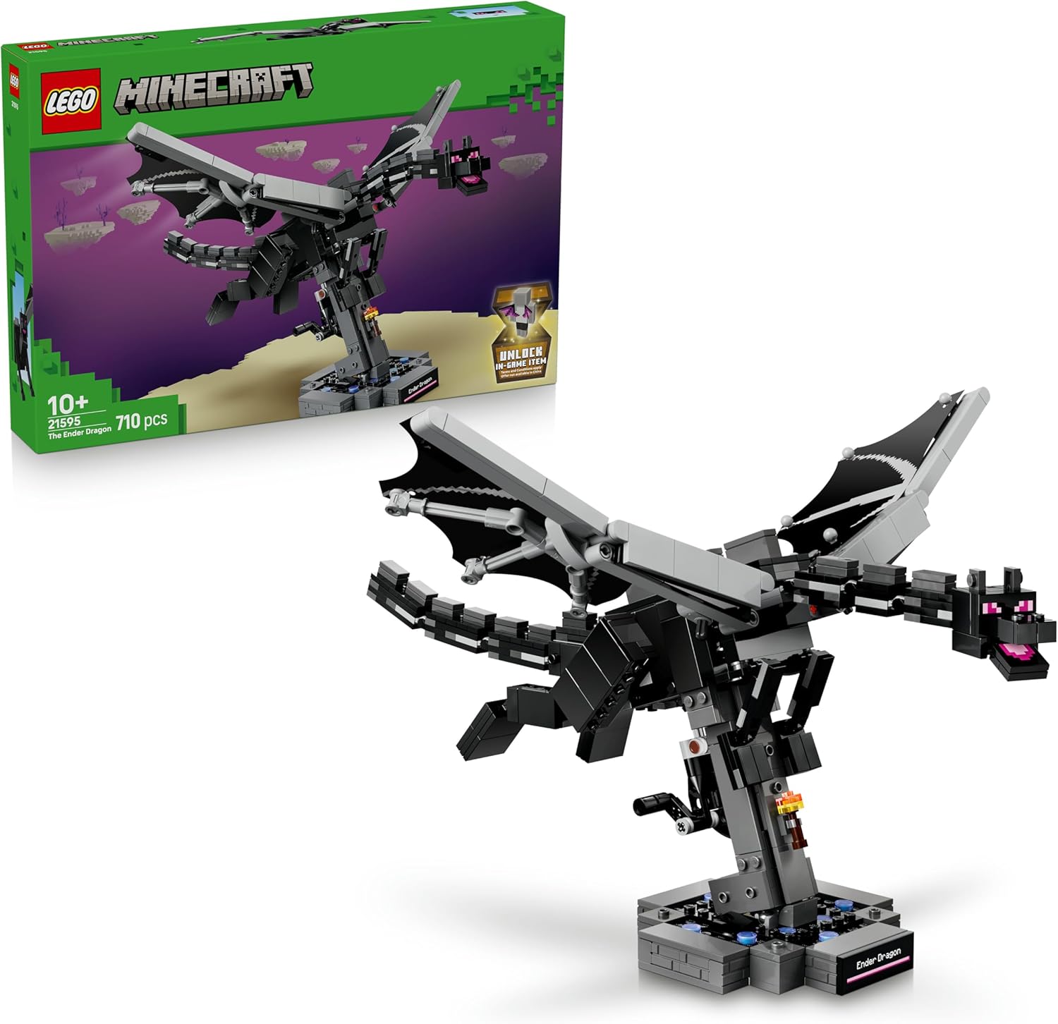 e2c9c82b6de05490ca5140ee8b3491b5 Lego Minecraft Drago dell'End - immagine 1