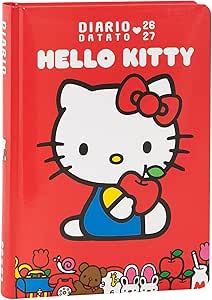 fc76e2011df9a3f8e499999146add9e5 SUPERDIARIO STD DATATO RED HELLO KITTY - immagine 1