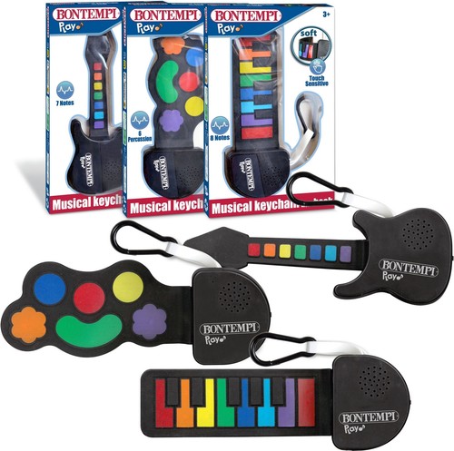 fc8835095335d5fa5cffdce9b8b28cf8 Bontempi Portachiavi Musicali (chitarra, drum, tastiera) - immagine 1