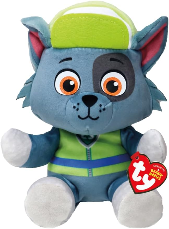 fdc50bd66a86b72315b5edd4949aab42 Peluche Paw Patrol Rocky Floppy cm.20 - immagine 1