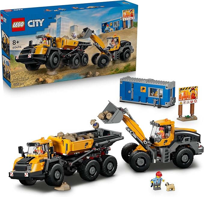 0643ed89eec303475d95f77ca6feb105 Lego City Big Vehicles Camion ribaltabile e pala meccanica - immagine 1