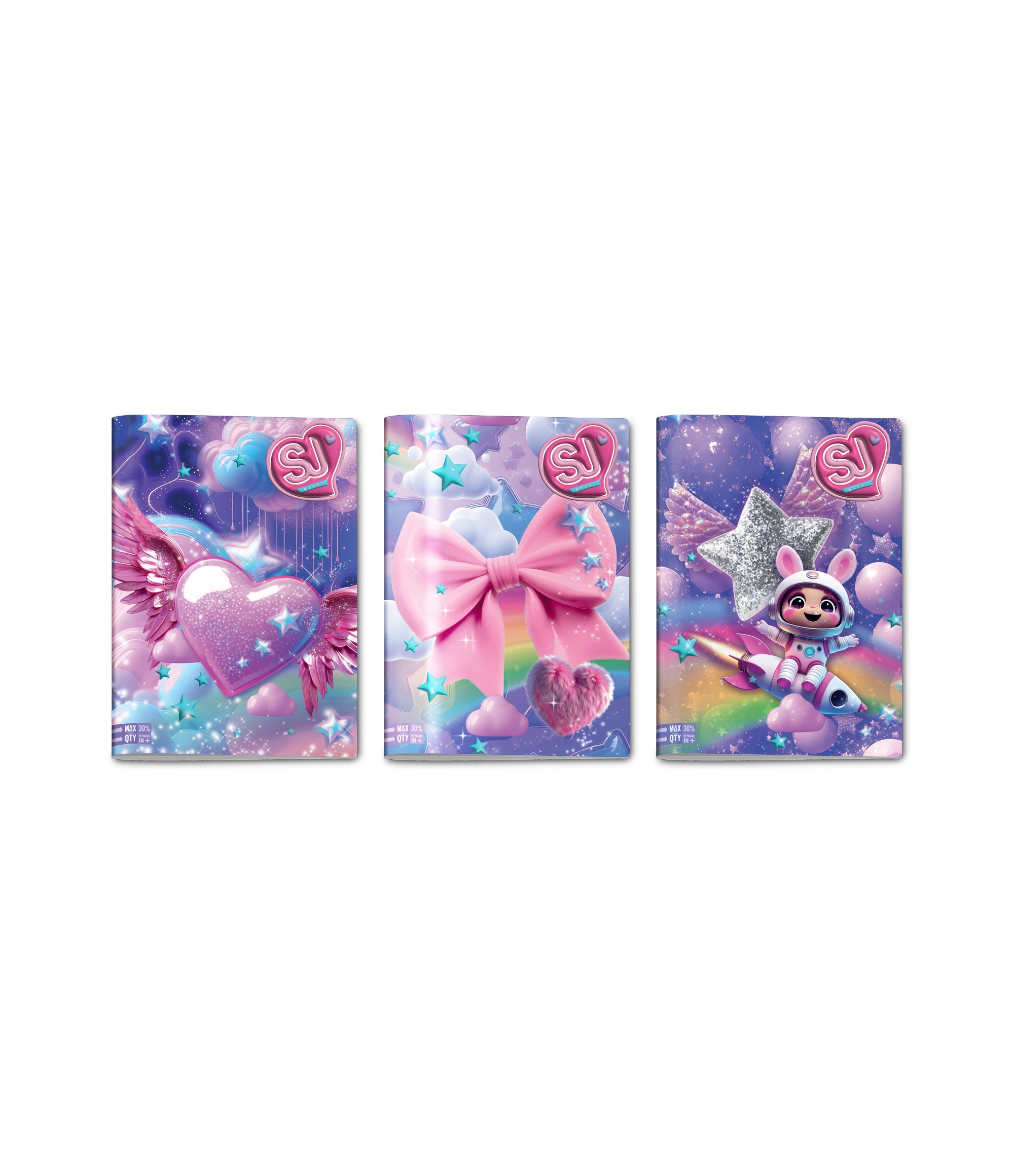 1ce2dbbd1b32af9b0346080a90009464 QUADERNO MAXI 96/100 # SJ GANG CARTOTECNICA WONDROUS GIRL - immagine 1