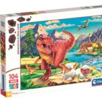 Clementoni Puzzle 104 pz. Maxi Adventure in Dino Land