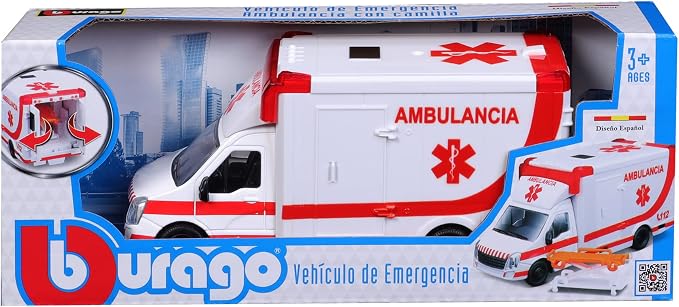 6b1f1d02d042ed832aa2c3fb765870b5 Bburago Ambulanza Croce Rossa 1:50 - immagine 1