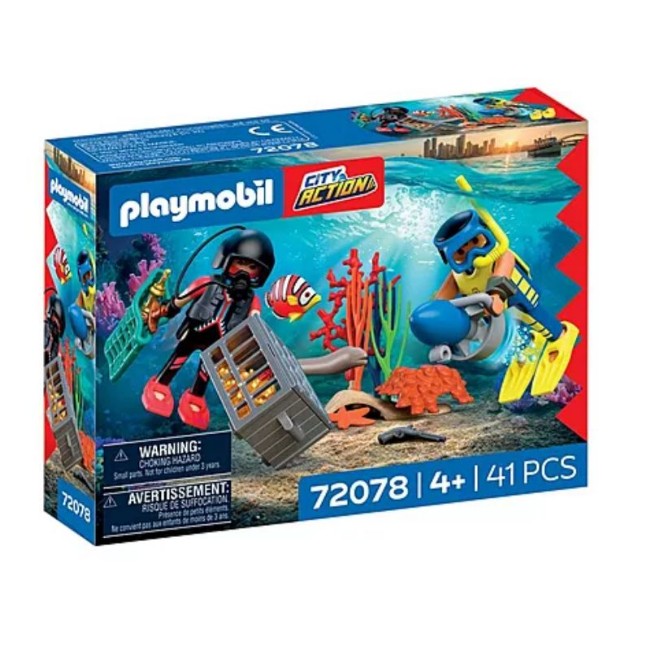 6dc31f7aa912e6a021b9eeea549c6923 Playmobil Polizia - Poliziotto sub con Tesoro - immagine 1