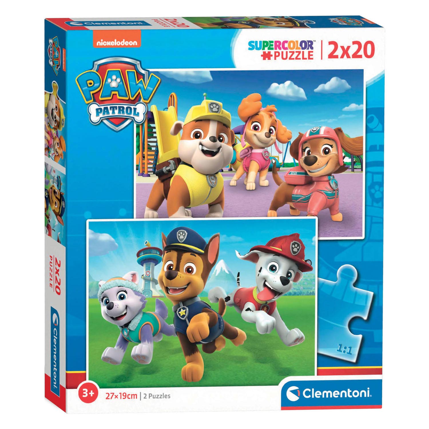 813e0a86e8ed0650b21d6fc2b139eea6 Clementoni Puzzle 2x20 pz. Paw Patrol 2023 - immagine 1