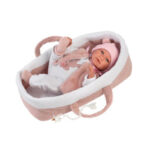 Lloren Reborn Morbido Mimì 42cm Culla Rosa