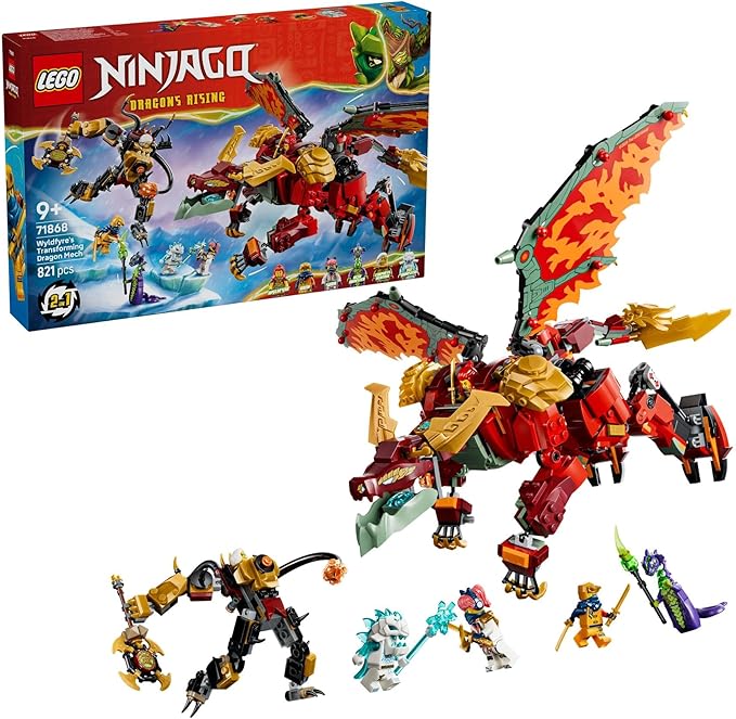 af71c6ce9892ba4e1ebb5c9d7183f27c Lego Ninjago Mech drago mutaforma di Wyldfyre - immagine 1
