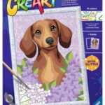 Ravensburger CreArt Serie D - Bassotto tra i Lillà