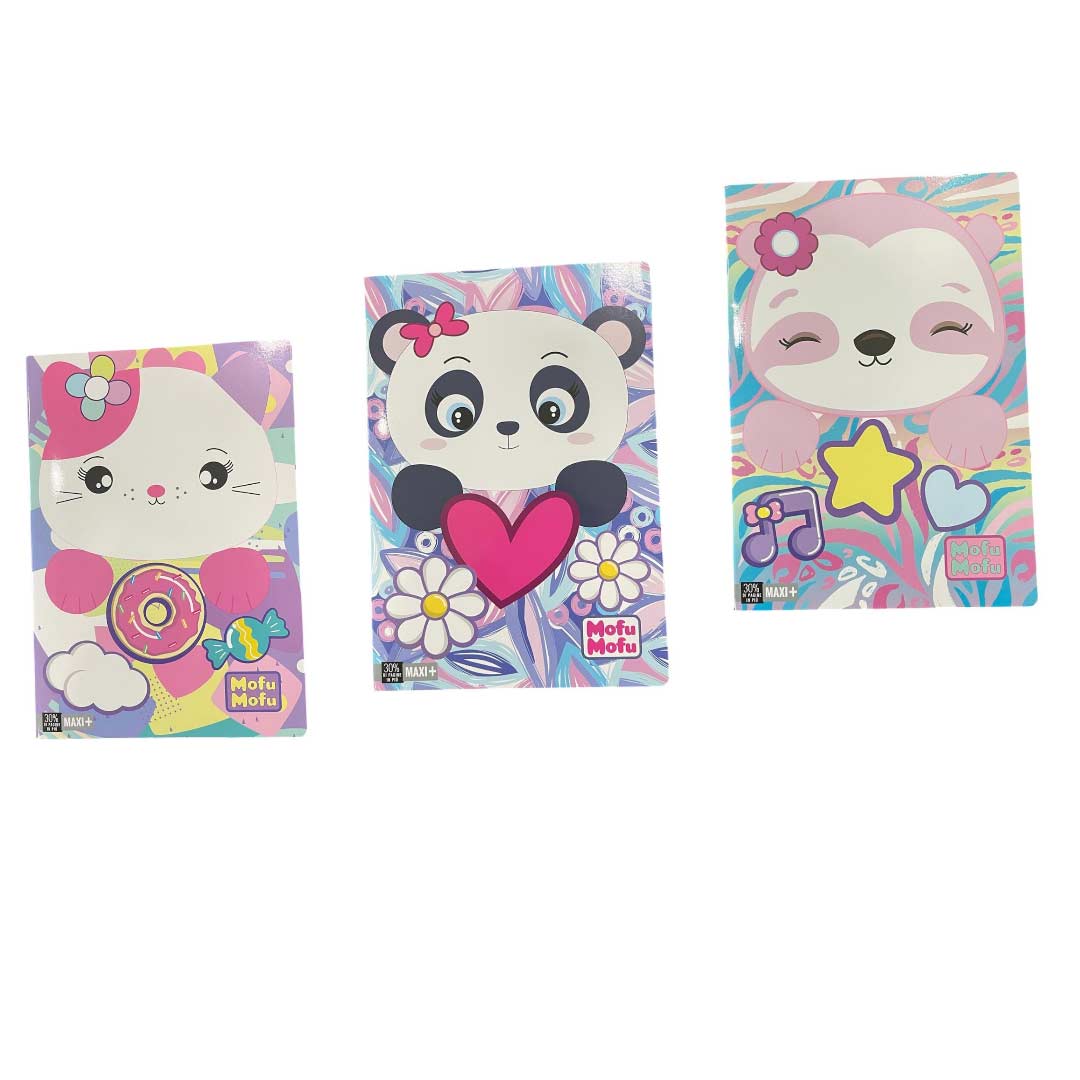 5445fe0a850e16f3bc1ffb16d0edaa05 QUADERNO MAXI +30% Q MOFUMOFU - immagine 1