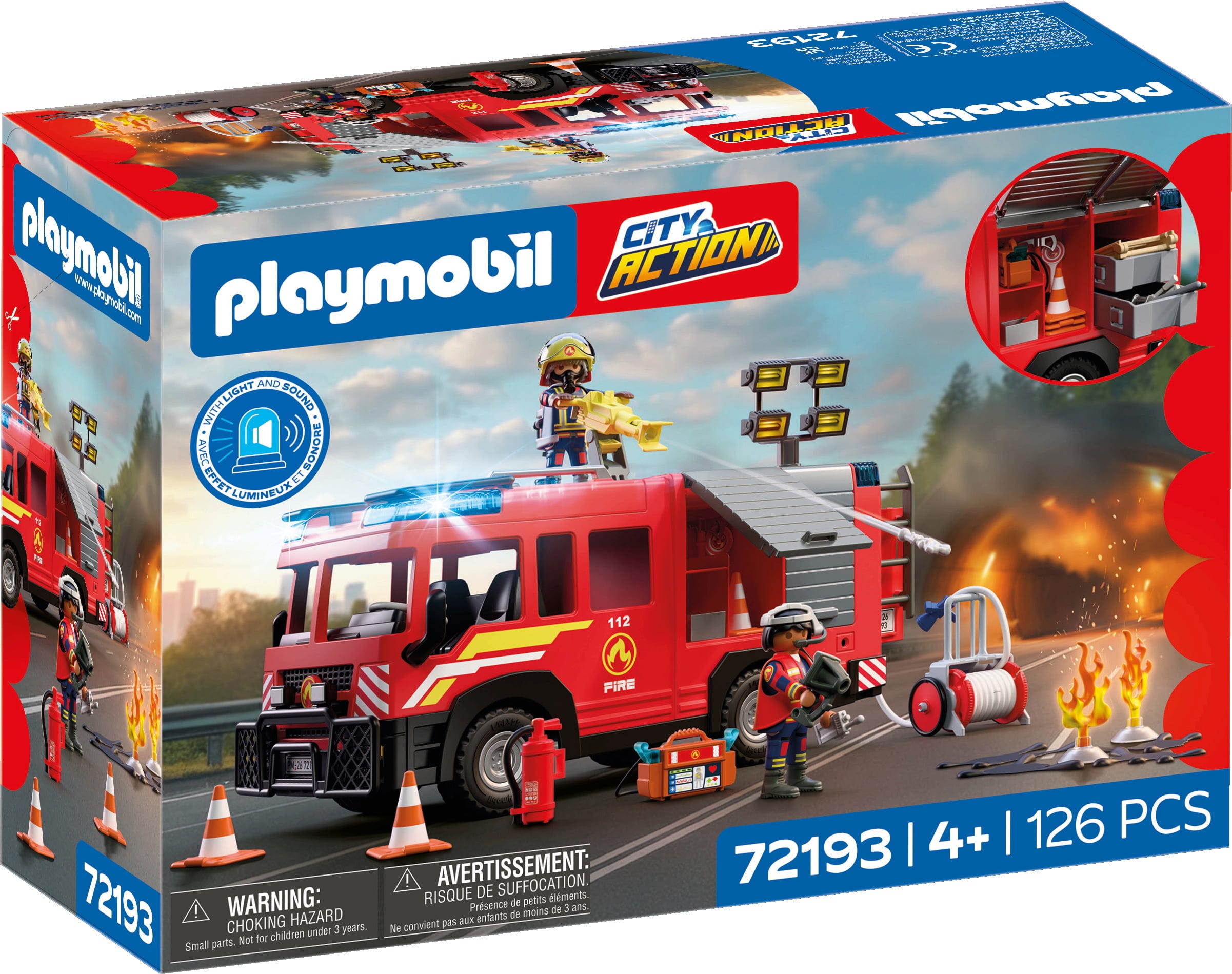 6c26108bc4ccd13c5d7a3de7434dbfc4 Playmobil Veicolo di soccorso dei vigili del fuoco - immagine 1