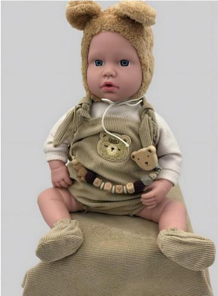 c5ffc2ae4943c0a321e79a853abb671c Bambola Eva collection newborn premium i da 50cm - immagine 1