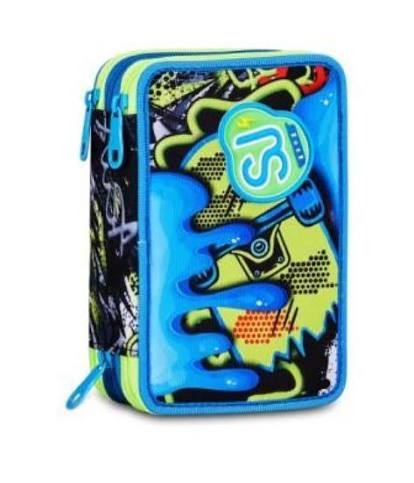 d8e89eb6df7a9ecab42a1a145bbb0b6f ASTUCCIO 3 ZIP SJ GANG SOFT POUCH BOY - immagine 1